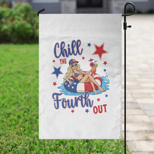 Funny Doll Face Meme 4th Of July Garden Flag Chill The Fourth Out TS12 Print Your Wear