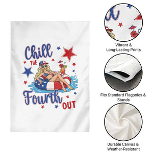 Funny Doll Face Meme 4th Of July Garden Flag Chill The Fourth Out TS12 Print Your Wear