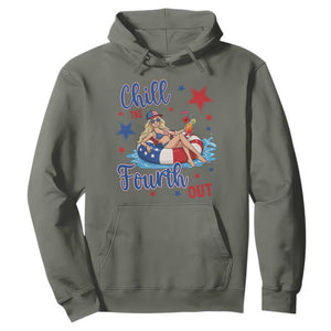 Funny Doll Face Meme 4th Of July Hoodie Chill The Fourth Out TS12 Military Green Print Your Wear
