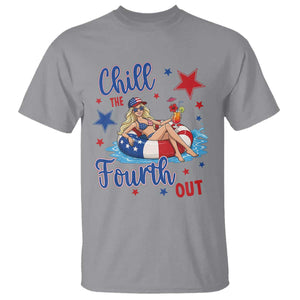 Funny Doll Face Meme 4th Of July T Shirt Chill The Fourth Out TS12 Sport Gray Print Your Wear