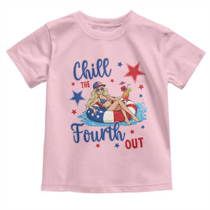 Funny Doll Face Meme 4th Of July Toddler T Shirt Chill The Fourth Out TS12 Light Pink Print Your Wear