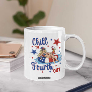 Funny Doll Face Meme 4th Of July Coffee Mug Chill The Fourth Out TS12 Print Your Wear