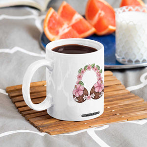Hibiscus Flower Coconut Bra Coffee Mug Tropical Summer Graphic