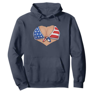American Flag Bikini Hoodie Patriotic Summer Vacation Gift TS12 Navy Print Your Wear
