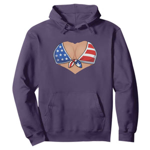 American Flag Bikini Hoodie Patriotic Summer Vacation Gift TS12 Purple Print Your Wear