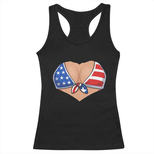 American Flag Bikini Racerback Tank Top Patriotic Summer Vacation Gift