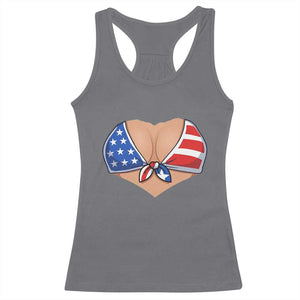 American Flag Bikini Racerback Tank Top Patriotic Summer Vacation Gift