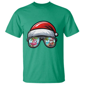 Funny Santa Sunglasses T Shirt Beach Christmas Vacation Graphic TS12 Irish Green Print Your Wear