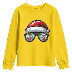 Funny Santa Sunglasses Youth Sweatshirt Beach Christmas Vacation Graphic TS12 Daisy Print Your Wear