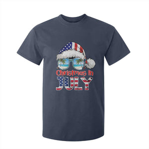 Christmas In July T Shirt For Kid Patriotic USA Sunglasses Graphic TS12 Navy Print Your Wear