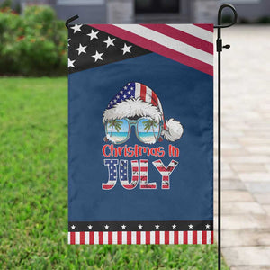 Christmas In July Patriotic Garden Flag USA Sunglasses Graphic