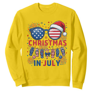 Patriotic USA Sunglasses Christmas In July Graphic Sweatshirt TS12 Daisy Print Your Wear