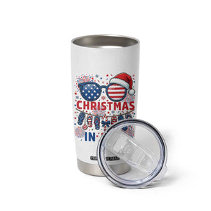 Patriotic USA Sunglasses Christmas In July Graphic Tumbler Cup TS12 Print Your Wear