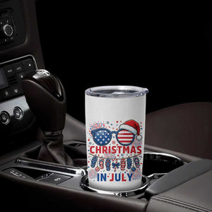 Patriotic USA Sunglasses Christmas In July Graphic Tumbler Cup TS12 Print Your Wear