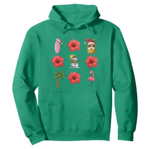 Christmas In July Hoodie Tropical Summer Beach Party Graphic TS12 Irish Green Print Your Wear