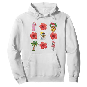 Christmas In July Hoodie Tropical Summer Beach Party Graphic TS12 White Print Your Wear