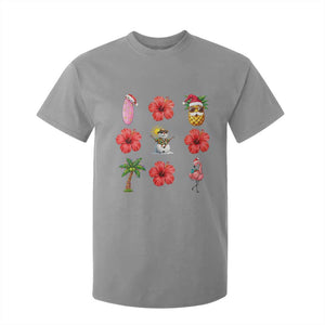 Christmas In July T Shirt For Kid Tropical Summer Beach Party Graphic TS12 Sport Gray Print Your Wear