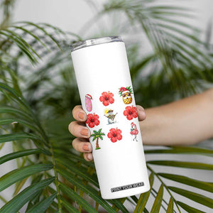 Christmas In July Skinny Tumbler Tropical Summer Beach Party Graphic TS12 Print Your Wear