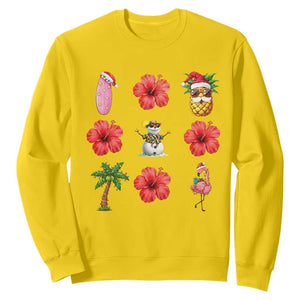 Christmas In July Sweatshirt Tropical Summer Beach Party Graphic TS12 Daisy Print Your Wear