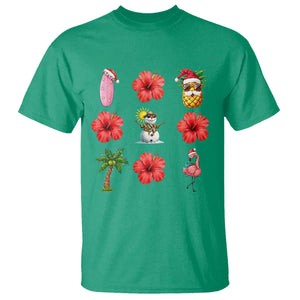 Christmas In July T Shirt Tropical Summer Beach Party Graphic TS12 Irish Green Print Your Wear