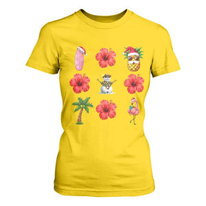 Christmas In July T Shirt For Women Tropical Summer Beach Party Graphic TS12 Daisy Print Your Wear