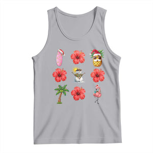 Christmas In July Tank Top Tropical Summer Beach Party Graphic