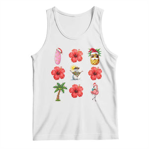 Christmas In July Tank Top Tropical Summer Beach Party Graphic