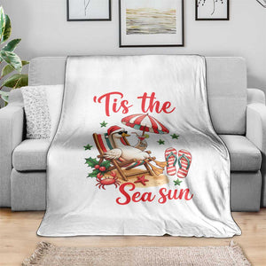 Funny Christmas In July Goose Throw Blanket Tropical Summer Beach Party TS12 Print Your Wear
