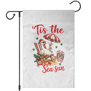 Funny Christmas In July Goose Garden Flag Tropical Summer Beach Party TS12 White Print Your Wear