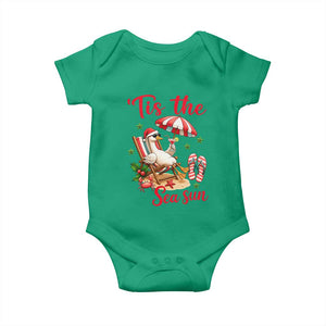 Funny Christmas In July Goose Baby Onesie Tropical Summer Beach Party TS12 Irish Green Print Your Wear