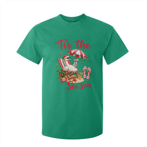 Funny Christmas In July Goose T Shirt For Kid Tropical Summer Beach Party TS12 Irish Green Print Your Wear