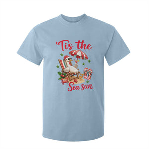 Funny Christmas In July Goose T Shirt For Kid Tropical Summer Beach Party TS12 Light Blue Print Your Wear