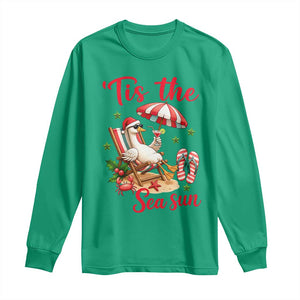 Funny Christmas In July Goose Long Sleeve Shirt Tropical Summer Beach Party TS12 Irish Green Print Your Wear