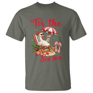 Funny Christmas In July Goose T Shirt Tropical Summer Beach Party