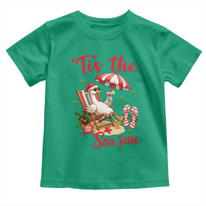 Funny Christmas In July Goose Toddler T Shirt Tropical Summer Beach Party TS12 Irish Green Print Your Wear