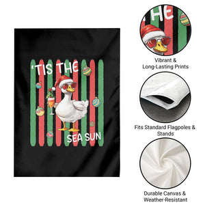 Funny Christmas In July Goose Garden Flag Tis The Sea Sun TS12 Print Your Wear
