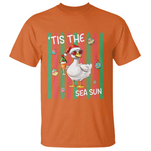 Funny Christmas In July Goose T Shirt Tis The Sea Sun TS12 Orange Print Your Wear