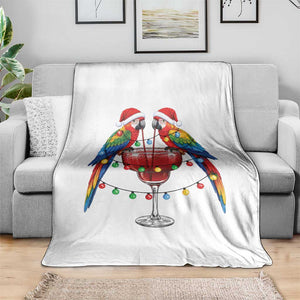 Christmas In July Parrots Throw Blanket Summer Beach Party Gift TS12 Print Your Wear