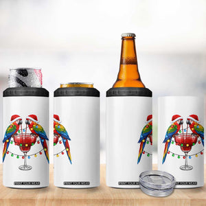 Christmas In July Parrots 4 in 1 Can Cooler Tumbler Summer Beach Party Gift TS12 Print Your Wear