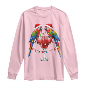 Christmas In July Parrots Long Sleeve Shirt Summer Beach Party Gift TS12 Light Pink Print Your Wear