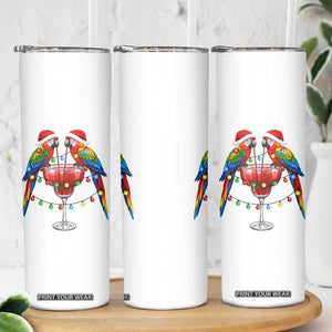 Christmas In July Parrots Skinny Tumbler Summer Beach Party Gift TS12 Print Your Wear