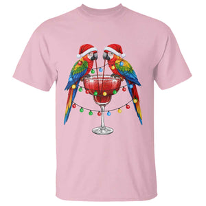 Christmas In July Parrots T Shirt Summer Beach Party Gift TS12 Light Pink Print Your Wear