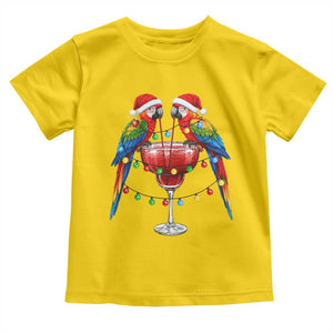 Christmas In July Parrots Toddler T Shirt Summer Beach Party Gift