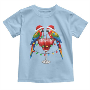 Christmas In July Parrots Toddler T Shirt Summer Beach Party Gift