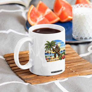 Funny Christmas In July Bigfoot Coffee Mug Tropical Vacation Graphic