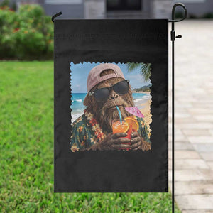 Funny Hawaiian Bigfoot Garden Flag Tropical Beach Party Graphic TS12 Print Your Wear