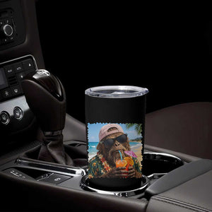 Funny Hawaiian Bigfoot Tumbler Cup Tropical Beach Party Graphic TS12 Print Your Wear