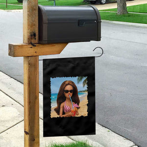 Funny Summer Doll Face Meme Garden Flag Tropical Beach Party Graphic TS12 Print Your Wear
