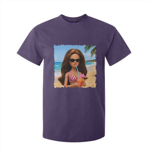 Funny Summer Doll Face Meme T Shirt For Kid Tropical Beach Party Graphic TS12 Purple Print Your Wear