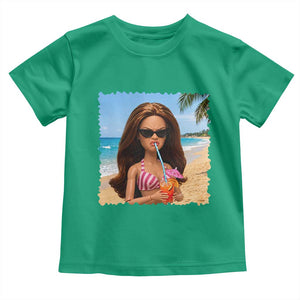 Funny Summer Doll Face Meme Toddler T Shirt Tropical Beach Party Graphic TS12 Irish Green Print Your Wear